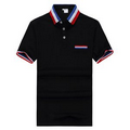 Pique Cotton Short Sleeve Polo With Pocket